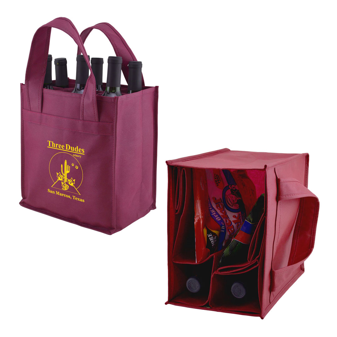 Picture of Logo-Max 6 Bottle Tote