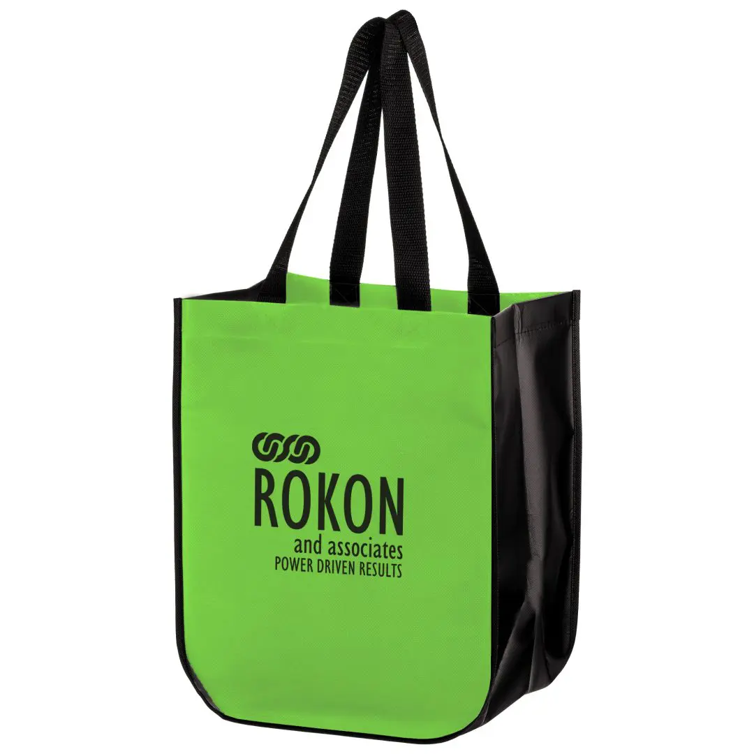 Matte Laminated Designer Tote Bag with Contoured Corners Large